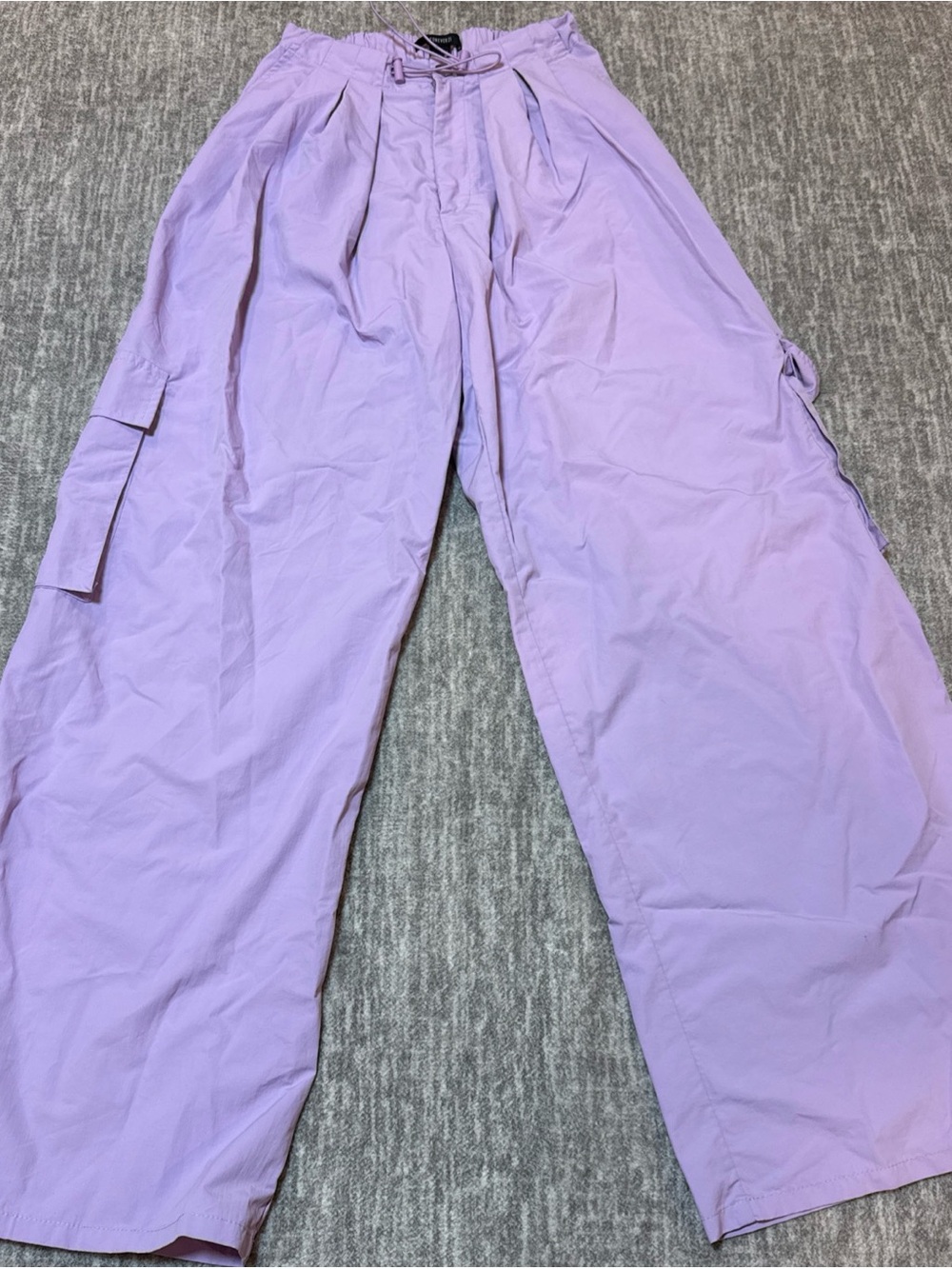 Forever 21 Lilac Cargo Wide-Leg Joggers
